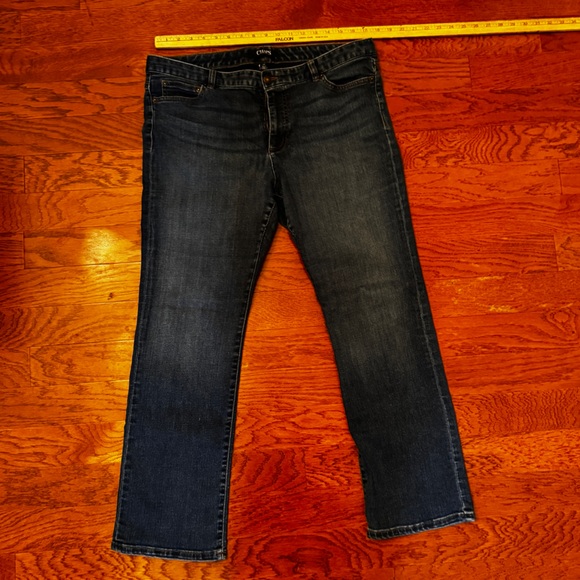 Chaps | EUC Women's Straight Leg Jeans in Dark Blue - 16P - Picture 3 of 8